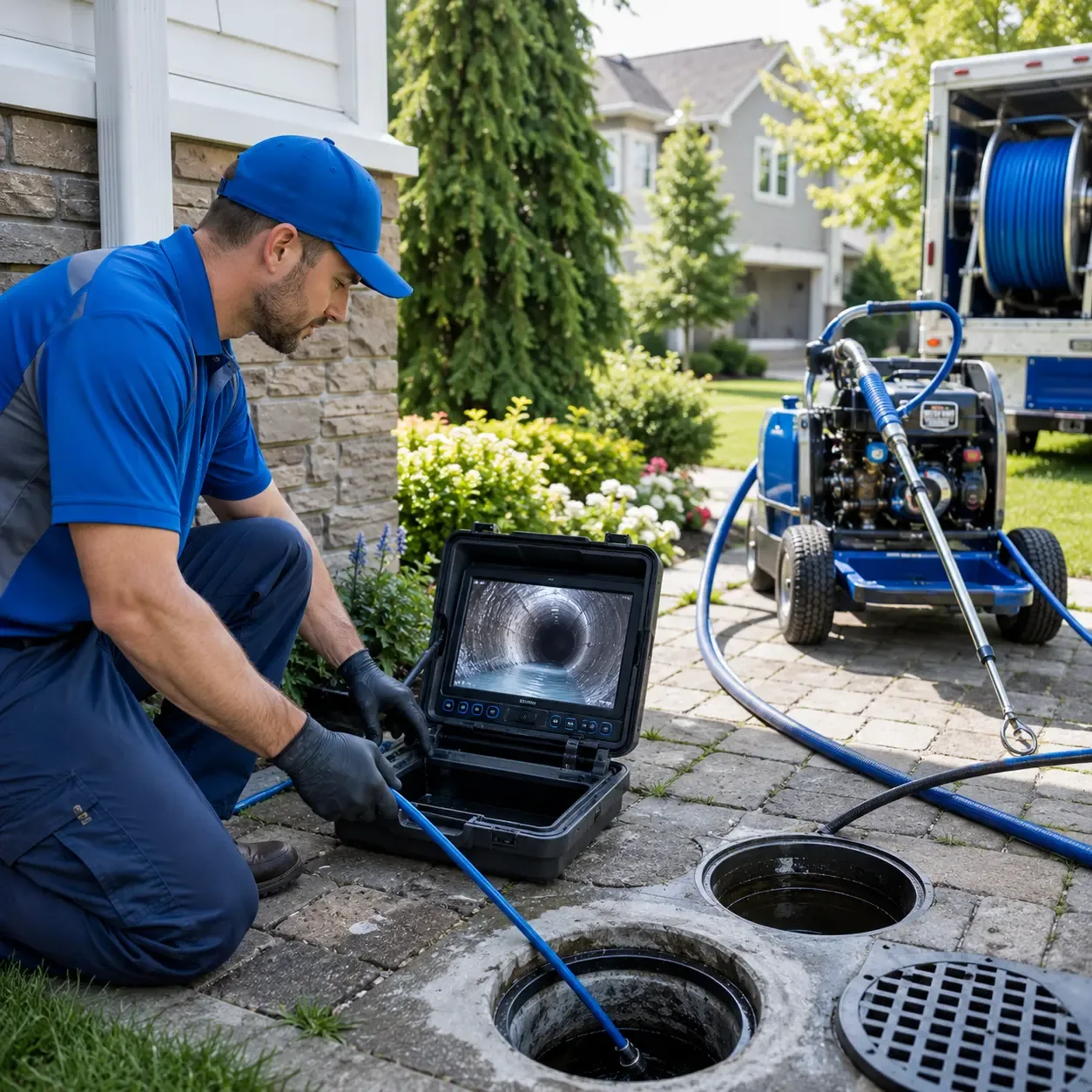 Outdoor drain cleaning professionals serving Clear Lake, WI