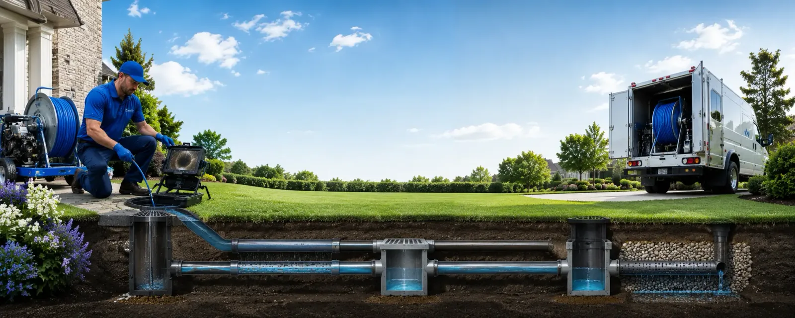 Outdoor drain cleaning information for Clear Lake, WI